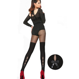 Rajstopy JAK ZAKOLANÓWKI ZE SZWEM 035 r.7-XXXL