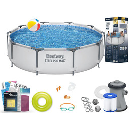 Basen Bestway 305x76 Ogrodowy Stelażowy 56408 12w1