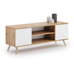 Stolik RTV Focus RTV 155x50x40 cm, drewno naturalne