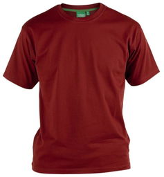 Duża Koszulka Męska Gładka Czerwona T-shirt FLYERS-D555