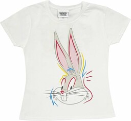 T-shirt dziewczęcy z napisem ''Looney Tunes Bugs Bunny''