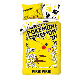Pościel Bawełniana 140 X 200 CM Pokemon Pikachu