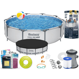 Basen Bestway 305x76 Ogrodowy Stelażowy 56408 13w1