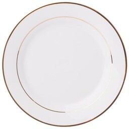 AMBITION Talerz Aura Gold 16.5 cm Biało-złoty