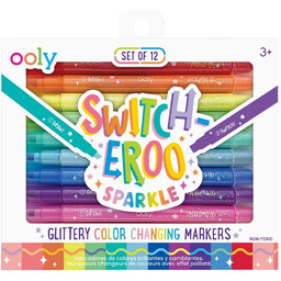 Zmieniające Kolor Flamastry Ooly Switch-Eroo Brokatowe 12 szt.