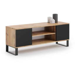 Stolik RTV Focus RTV 155x49x40 cm, drewno naturalne