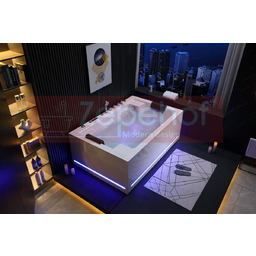 Wanna z hydromasażem EB-D874 prostokątna 184cmx120cmx68cm 2 osobowa