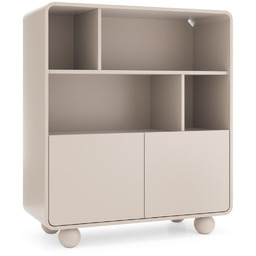 Niski regał z szafką Albion RG108, kaszmirowy