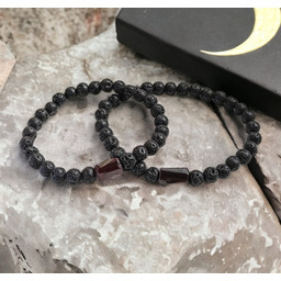 Pakamera KOMPLET dla PARY : granat & lawa