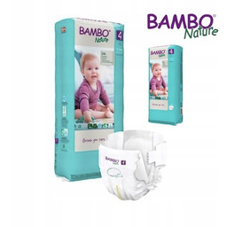 2x Pieluszki Bambo Nature Chłonne Delikatne Oddychające Rozmiar