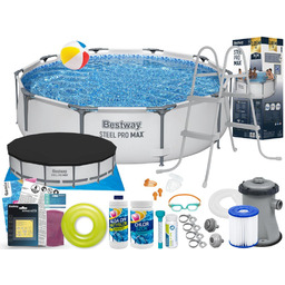 Basen Bestway 305x76 Ogrodowy Stelażowy 56408 19w1