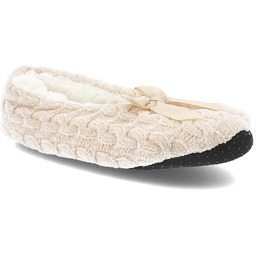 Moraj Beżowe Ciepłe Bambosze Damskie