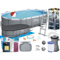 Basen Bestway 488x305x107 Ogrodowy Stelażowy 56448 15w1