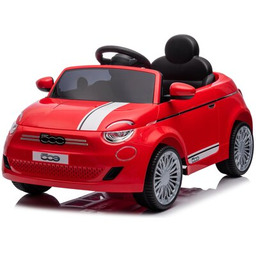 SUN BABY Samochód dla dziecka Fiat 500 Czerwony