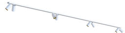 Punktowa lampa sufitowa MONO VIII 2x200cm 8xGU10 biały/złoty