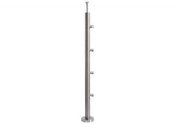 (1) Słupek schodowy z 4 przelotkami fi 12,h=96cm,stal