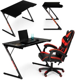 Modernhome Biurko gamingowe komputerowe stół dla gracza
