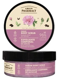 GREEN PHARMACY Peeling cukrowo-solny do ciała Róża damasceńska