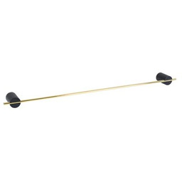 Wieszak kąpielowy SINTRA 60CM czarny/złoty