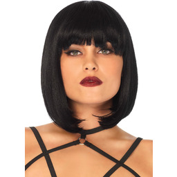 Short natural bob wig Black