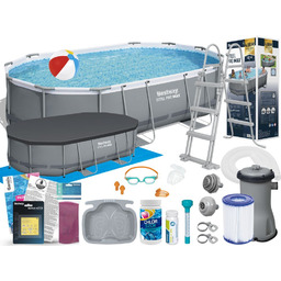 Basen Bestway 488x305x107 Ogrodowy Stelażowy 56448 18w1