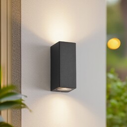 Zewnętrzna Lampa Lucande, Xava, czarny, balkon, metal, nowoczesny