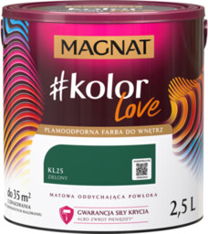 Farba #Kolor Love KL25 zielony 2,5 l Magnat