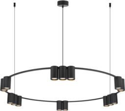 MILAGRO ML0376 Lampa wisząca (koło) GENESIS BLACK 15xGU10
