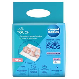 CANPOL BABIES Podkłady higieniczne 33x45cm, 20 sztuk