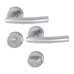 Alta - Klamki z okrągłym szyldem do WC,