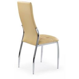 Krzesło do jadalni ekoskóra beżowe K209