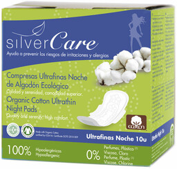 Masmi Silver Care ultracienkie bawełniane podpaski na noc