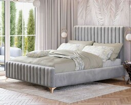 Łóżko tapicerowane BELANIA (SF1023) w stylu Glamour 140x200