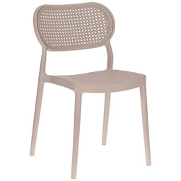 Edinos Nowoczesne krzesło do ogrodu w kolorze taupe