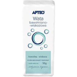 APTEO CARE Wata opatrunkowa bawełniano-wiskozowa, 50g -> Odbiór