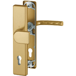 Pochwyt-klamka Birmingham długi szyld, kolor starego złota