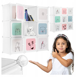 Szafka Modułowa dziecięca 9 półek regał do pokoju