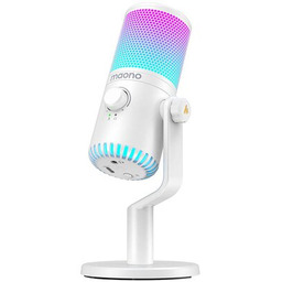 MAONO Mikrofon DM30RGB Kardioidalny Biały