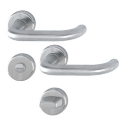 Baden - Klamki z okrągłym szyldem do WC,