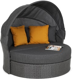 Sofa ogrodowa z baldachimem Sydney Grey / Grey