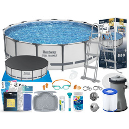 Basen Bestway 457x107 Ogrodowy Stelażowy 56488 18w1