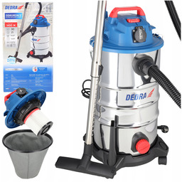 Bezworkowy odkurzacz Dedra Sucho Mokro Dmuchawa 1400W 30L