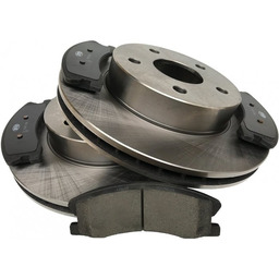 Przednie tarcze + klocki hamulcowe akebono Jeep Grand