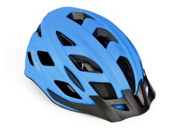 Author Kask Pulse LED X8 58-61, niebieski fluo