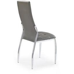 Krzesło do jadalni ekoskóra szare K209