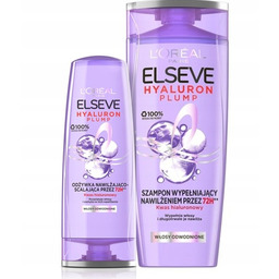 Zestaw Loreal Elseve Hyaluron Plump: Nawilżający Szampon, Odżywka