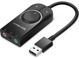 Ugreen Zewnętrzna karta dźwiękowa muzyczna / adapter USB