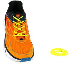 XTENEX Elastyczne sznurówki sportowe XTENEX XH200 HYBRID fluo