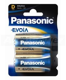 Panasonic Evolta D/Mono LR20 Alkaline Battery 2-Pack