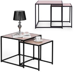 Modernhome Zestaw stolików kawowych 2 szt. lofotwy design